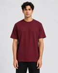 Basic Round Neck Tee - Mehroon
