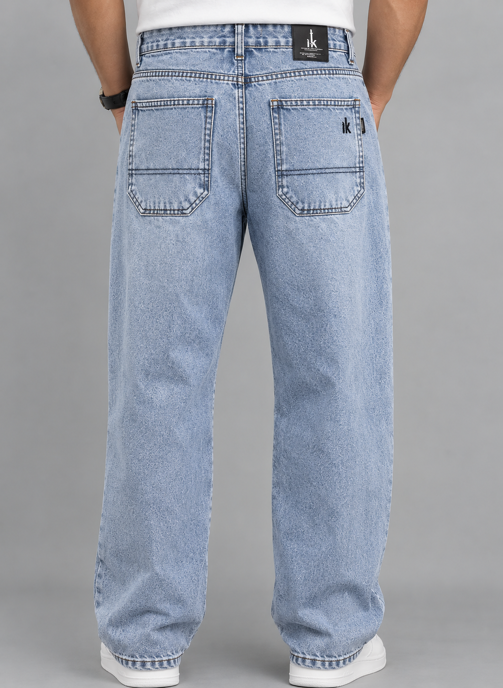 IK Men's Baggy Fit Jeans